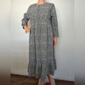 Glamorous Floral Long Sleeve Maxi Dress Size 10